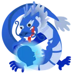 Drache + sprechender Kopf