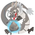 Drache + Felsen