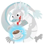 Drache + Heißgetränk
