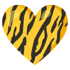 Tigergesicht + gelbes Herz