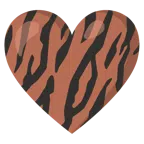 Tigergesicht + braunes Herz