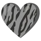 Tigergesicht + graues Herz