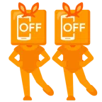Hasengesicht + Mobiltelefon aus