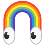 ojos + arcoíris