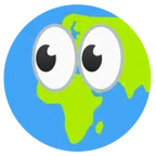 ojos + globo terráqueo mostrando Europa y África