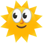 ojos + sol con cara