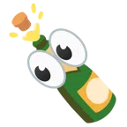 ojos + botella descorchada