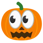 ojos + calabaza de Halloween