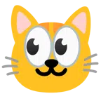 ojos + cara de gato