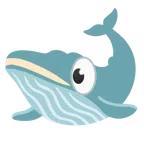 ojos + ballena soltando un chorro