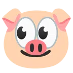 ojos + cara de cerdo