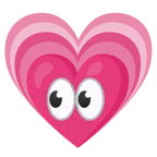 ojos + corazón creciente