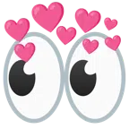 ojos + corazón con flecha