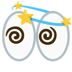 ojos + símbolo de mareo