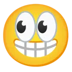 ojos + cara radiante con ojos sonrientes