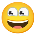 ojos + cara sonriendo con los ojos cerrados
