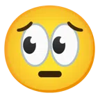ojos + cara desanimada