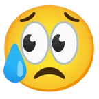 ojos + cara triste pero aliviada