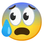 ojos + cara con ansiedad y sudor