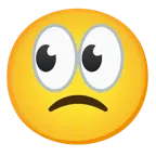 ojos + cara con el ceño ligeramente fruncido