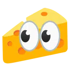 ojos + cuña de queso