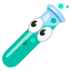 ojos + tubo de ensayo