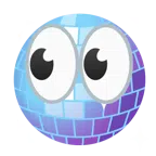 ojos + bola de espejos