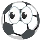 ojos + balón de fútbol
