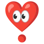 ojos + exclamación de corazón