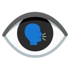 ojo + cabeza parlante