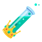 coroa + tubo de ensaio