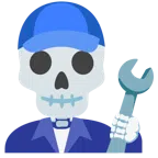calavera + martillo y llave inglesa