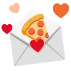 carta de amor + pizza