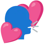 dos corazones + cabeza parlante