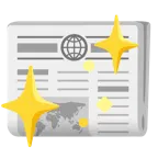 funkelndes Herz + Zeitung