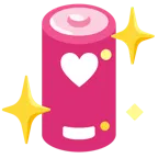 funkelndes Herz + Batterie