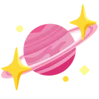 funkelndes Herz + Ringplanet