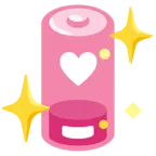 funkelndes Herz + schwache Batterie