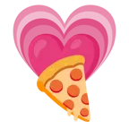 wachsendes Herz + Pizza