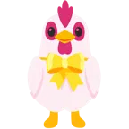 Herz mit Schleife + Huhn