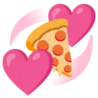 kreisende Herzen + Pizza