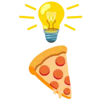 lâmpada + pizza