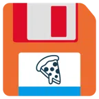 floppy disc + pizza