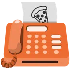 fax + pizza