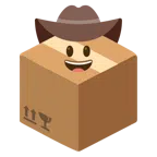 พัสดุ + คาวบอยสวมหมวก