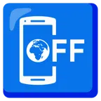 Mobiltelefon aus + Globus mit Europa und Afrika