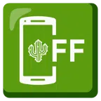 Mobiltelefon aus + Kaktus