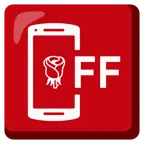 Mobiltelefon aus + Rose