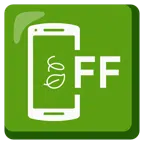 Mobiltelefon aus + Blätter im Wind