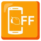 Mobiltelefon aus + Zitrone
